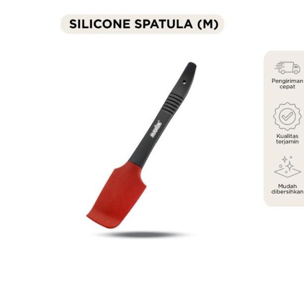 maxim tools silicone spatula medium spatula kue silikon tahan panas