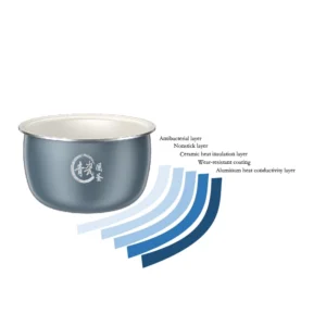 midea digital rice cooker low watt 1.8l mrd180b2cdn – dengan white jade antibacterial & crystal diamond
